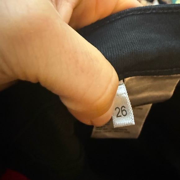 L’Agence Marty High Rise Black Noir Coated Flare Jeans - Picture 6 of 10